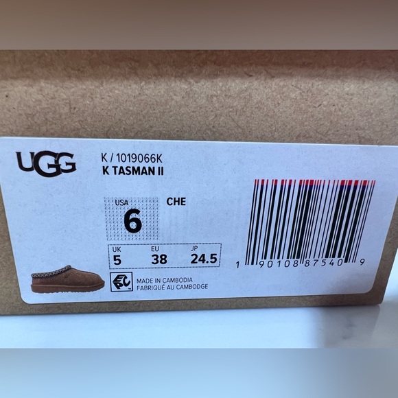 UGG K Tasman II youth kids Size 6 Slippers Shoes 1019066K - Picture 3 of 11